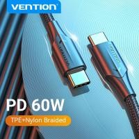ราคา Vention USB Type C เพื่อพิมพ์ C เคเบิ้ล PD 60วัตต์พร้อม LED ค่าใช้จ่ายได้อย่างรวดเร็วค่าเร็ว4 0 USB C สายเคเบิลข้อมูลสำหรับ Macbook Pro หัวเว่ย P30ซัมซุง S20 USB C เพื่อพิมพ์ C สาย (16115894588)