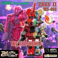ราคา Bearbrick Bear Robot ตัวต่อหุ่นยนต์หมี แบร์บริคกันดั้มครื่งตัว Gundam 188010 ZAKU II MS 06Sตัวต่อหมีแบร์บริคครึ่งโรบอท (20052698693)