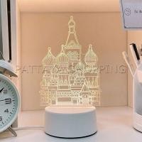 ราคา Pattaya โคมไฟตกแต่งห้อง โคมไฟตั้งโต๊ะ LED โคมไฟ 3D night light (14480317343)