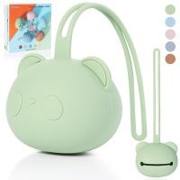 ราคา Orzbow เคสซิลิโคนจุกยางอารมณ์ดีรูปแพนด้าน่ารักที่จับจุกนมกล่องเก็บของ (19305164420)