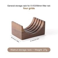 ราคา Coffee Filter Screen Holder Walnut puck screen stand holder for 58mm 53mm 51mm screens (20614309909)