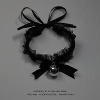 ราคา สร้อยคอเซ็กซี่ โชคเกอร์กระดิ่งเล็กลูกไม้ สร้อยคอแม่บ้านปรับได้พร้อมโบว์ พร้อมส่งจากไทยH9054 (20148970874)