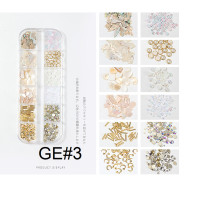 ราคา DIYเปลือกหอยแต่งเล็บ เปลือกหอย ตกแต่งเล็บ เปลือกหอยแต่งเล็บแบบบาง ติดง่าย12 เซลล์ (8167199271)