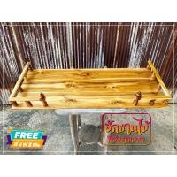 ราคา HNGM หิ้งพระ หิ้งพระเหลี่ยมไม้สักทอง 100 38 ซม หิ้งพระเหลี่ยมไม้สักติดผนัง หิ้งวางไอ้ไข่ สีใส (9850963031)