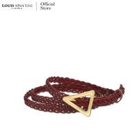 ราคา Louis Montini Braided Belt เข็มขัดสายเปีย เข็มขัดผู้หญิง ถักเปีย หนังแท้ Free Size MTG11 (20356027847)