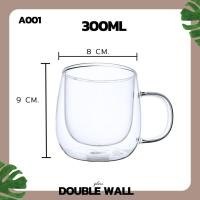 ราคา NEW แก้ว แก้วน้ำ แก้วน้ำราคาถูก แก้วน้ำใส DOUBLE WALL Glass ขนาด 80 400ML แก้วน้ํา แก้วกาแฟเซรามิค แก้วกาแฟ 2 ชั้น แก้วสองชั้น (20937961507)