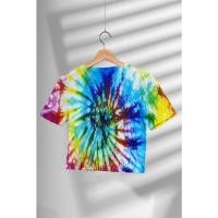 ราคา พร้อมส่ง เสื้อครอปมัดย้อม เสื้อยืดคอกลม ใส่สบาย เด็กใส่ได้ ไม่ร้อน ผ้าcotton 100 มีเก็บเงินปลายทาง (19921966671)