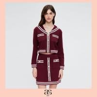 ราคา asv aw23 Andrea Sailor Collar Jersey Top เสื้อแจ็คเก็ตผู้หญิง แขนยาว ตกแต่งปกกะลาสี แต่งปีเก้และกระเป๋าด้านหน้า แต่งกระดุมทอง ผ้าเจอร์ซี่ (20347278029)