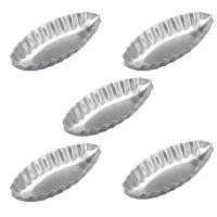 ราคา 5Pcs Boat Shape Egg Tart Mold Kitchen Aluminum Tart Pan Pudding Molds Muffin Cupcake Cake Cookie Mold Baking DIY Decorating Tool (20572509844)