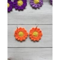 ราคา ต่างหูถักดอกไม้ ใส่คู่กับผ้าโพกผม น่ารักๆ ต่างหูดอกเดซี่ ดอกทานตะวัน (18125407900)