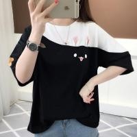 ราคา เสื้อยืดลายกระต่ายทูโทน น่ารัก มีให้เลือกถึง 2 สี ชมพู ดำ พร้อมส่งในไทย (20691091953)