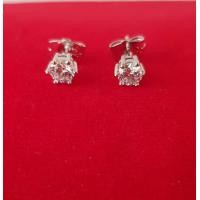 ราคา เครื่องประดับผู้หญิง ต่างหูเพชร CZ เม็ดเดี่ยว เงินแท้ 92 5 sterling slver ประดับเพชรสวิส CZ ขนาด 4MM รุ่นEA006 เคลือบทองคำขาว (433751958)