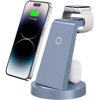 ราคา แท่นชาร์จ3 In 1สำหรับ iPhoneที่ชาร์จสำหรับไอโฟนไร้สาย15 14 13 12 11 X Pro Max และ Apple Watch แท่นขาตั้งชาร์จสำหรับ AirPods 3 2 1 Pro (20850994598)