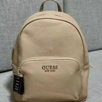 ราคา GUESS Bag Campus European and American Fashion Simple Large Capacity Solid Color Letter Backpack Travel Backpack (20065372795)