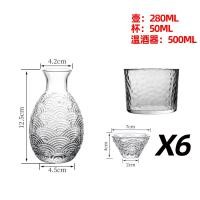 ราคา เหยือกเหล้าเล็กผิวขรุขระแบบแก้วสไตล์ญี่ปุ่นแก้วปากนกอินทรีแก้วเหล้าเล็กแก้วเหล้าผลไม้สาเกแก้วไวน์ขาวใช้ในบ้านอุปกรณ์แบ่งเหล้า (12547920343)