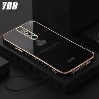 ราคา YBD เคสโทรศัพท์เคลือบขอบตรงสำหรับ OPPO F11เคสป้องกันกล้องที่แม่นยำฝาครอบลายใบเมเปิ้ลพร้อมสายคล้องฟรี (9604355316)