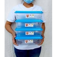ราคา 3ใบ 4ใบ กล่องใส่อาหาร กล่องถนอมอาหาร พลาสติกเกรดA กล่องเก็บของสด กล่องเก็บอาหาร (8350567961)