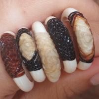 ราคา แหวนงาถักหางช้างแท้ 100 (2901812941)