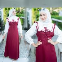 ราคา ชุดเดรสอิสลาม ผู้หญิง สไตล์แฟชั่นมุสลิม เหมาะกับผญอิสลามใส่ออกงาน IM54 (21183200110)