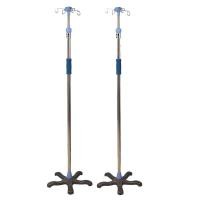 ราคา เสาน้ำเกลือ เสาน้ำเกลือแสตนเลส เกรด 304 เสาแขวนน้ำเกลือ ปรับระดับได้ 2 ม Stainless Steel IV pole (19405752414)