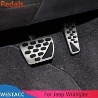 ราคา Stainless Steel Car Pedals for Jeep Wrangler JL 2018 2021 AT Accelerator Brake Pedal Protective Cover Interior Accessories Pedal Accessories (19615706344)