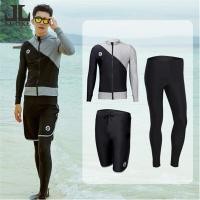 ราคา Luoke ผู้ชายกีฬาเครื่องแต่งกาย rashguards 3pec ด้านบน กางเกง กางเกงขาสั้นแขนยาวชุดว่ายน้ำกลางแจ้งน้ำ Polyster แฟชั่นผู้ชายคู่ชายหาดว่ายน้ำดำน้ำท่องสีดำกีฬาพร้อมสต็อก 2020 เสื้อผ้าผู้ชาย (15387252021)