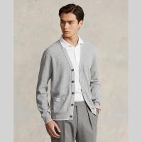 ราคา Sale Polo Ralph Lauren เสื้อคาร์ดิแกนผู้ชาย Cardigan Textured Cotton Linen V Neck Cardigan รุ่น MNPOSWE16821511 สีเทา (20791623493)
