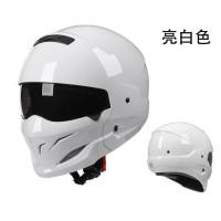 ราคา หมวกกันน็อคแมงป่องสีดำซามูไรมีสไตล์มีตำหนิหมวกกันน็อคครึ่งหัวสำหรับขี่มอเตอร์ไซค์ผู้ชายหมวกกันน็อคครึ่งหัวสำหรับขี่รถลาดตระเวนแนววินเทจ (17997327985)