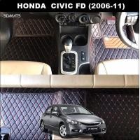 ราคา พรมปูพื้นรถยนต์ 6D HONDA CIVIC FD 2006 11 พรม6D QX สวยงาม เข้ารูป ตรงรุ่นรถ 3ชิ้น (6758936900)