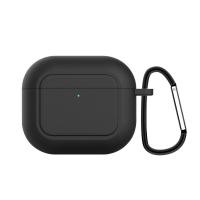 ราคา 2021 Release AirPods 3rd Generation Case Cover Soft Silicone Shock Absorbing Protective AirPods 3 Case Skin with Keychain Support Wireless Charging Front LED Visible (10944220026)