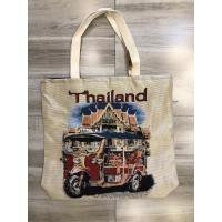 ราคา ถุงผ้าลายตุ๊กๆไทยแลนด์ ใบใหญ่ มีซิปและซับใน (19527071841)