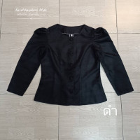 ราคา เสื้อไทยเรือนต้น ผ้าไหมลาว แมชใส่กระผ้าซิ่นหรือกางเกง ใส่งานบวช งานบุญ ออกอีเว้นท์ เป๊ะมากจ้า (18519052098)