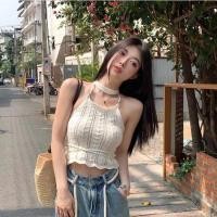ราคา H H พร้อมส่ง เสื้อสายเดี่ยวไหมพรม ถักไหมพรมน่ารักดีเทลแถมปลอกคอเก๋ๆ 32161 C (18848358206)