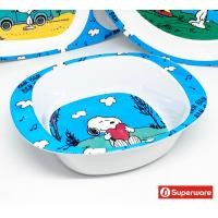 ราคา ขายแยกชิ้น Snoopy BamBam จานข้าวเด็ก ชาม ถาดหลุม แก้วน้ำ ช้อนส้อม เมลามีน ลายการ์ตูน สนูปปี้ Superware ศรีไทยซุปเปอร์แวร์ 1 ชิ้น item sell SEPERATELY (5219802512)