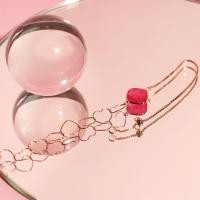 ราคา A CEMI A Thousand Love Bracelet สร้อยข้อมือพลอยแท้ โรสควอตซ์ ข้อมือเงินแท้ ชุบทอง 18K โรสโกลว์ (3288818909)