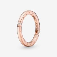 ราคา 925 sterling silver Pandora Logo Hearts Ring Overlapping Ring 2022 women fashion DIY jewelry valentines day gift for girlfriend (14600874144)