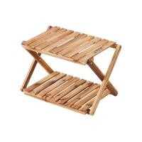 ราคา Captain Stag Classics wooden 2 Tier MOVE Rack (16206247561)