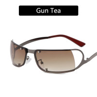 ราคา แว่นกันแดดทรงวงรีโลหะ Steampunk Vintage Shades (16824759118)