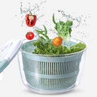 ราคา Kitchen Salad Spinner Manual Lettuce Spinner with Secure Lid Lock Rotary Handle Easy to Use Salad Spinners with Bowl (18635526729)