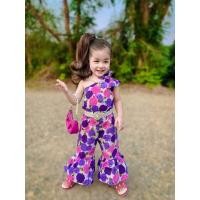 ราคา ชุดลายดอกใส่สบายเสื้อกางเกง (17328504597)