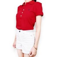 ราคา Ralph lauren bear mash polo for women Slim Fit เสื้อโปโลผู้หญิง 5 กระดุม ของแท้ (20607429423)