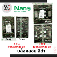 ราคา NANO บล็อกลอย กล่องลอย บล็อคลอย บ็อกลอย บล็อกไฟ สีดำ รุ่นใหม่ 2x4 นิ้ว และ 4x4 นิ้ว พร้อมน็อต (21090281825)