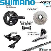 ราคา Shimano ชุดเฟืองจานหน้าจักรยานเสือหมอบ105 R70002X11สาย HG601ด้านหน้าสำหรับ Derailleur เทปคาสเซ็ตด้านล่าง BBR60อุปกรณ์รถจักรยาน (14325375092)