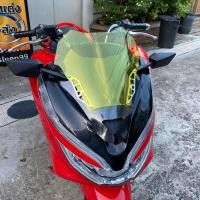 ราคา ชิวหน้าPCX18 20 ทรงซิ่ง ชิวสองขั้น ลายเคฟล่า แถมฟรีกระจกติดชิว เจาะชิวให้แล้ว มีหลายสีให้เลือก สำหรับปี2018ขึ้นไป ชิวแต่งPcx150 ชิวpcx2018 2020 Ho (16412592436)