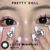 ราคา คอนแทคเลนส์ รุ่น Little midnight แบรนด์ Pretty doll ค่าสายตาปกติ เลนส์นิ่มใส่สบายตา แถมตลับ (20922064998)