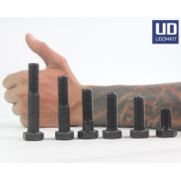 ราคา สกรูมิลดำ สกรูหัวเหลี่ยมมิลดำ น็อตมิลดำ ขนาด M8 ยาว 15 100 mm Udomkit (20306798760)