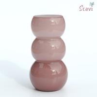 ราคา แจกันแก้ว แจกันสีชมพู glass vase decor glass vase for flowers pink vase decor flower vase แจกันแก้วสวยๆ แจกันไล่สี แจกันสีพาสเทล (14371321638)