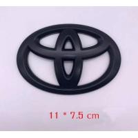 ราคา วัดขนาดก่อนสั่งซื้อ โลโก้ครอบทับตัวเดิม โตโยต้า ดำด้าน มีหลายไซส์ Toyota logo matt black emblem cover decal for yaris vios altis camry corolla cross vigo revo fortuner innova avanza (17349566627)