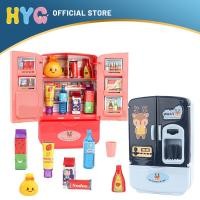 ราคา HYG ตู้เย็นจำลองสำหรับเด็กเซตภาชนะห้องครัวตู้เย็นของเล่นของเล่นในครัวของเล่นเครื่องใช้ไฟฟ้าขนาดเล็กสองประตู (8082317952)