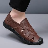 ราคา รองเท้า tods ของผู้ชาย รองเท้าหนัง ฤดูร้อนปี 2023 รองเท้าระบายอากาศดีไซน์กลวงใหม่ รองเท้าแตะลำลองสำหรับธุรกิจ สวมรองเท้าหนัง รองเท้าขับรถที่สะดวกสบาย รองเท้าพ่อลำลองของผู้ชายวัยกลางคน (19511829560)